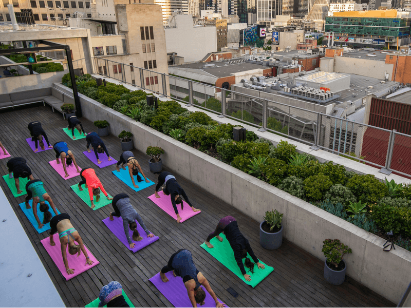Rooftop Yoga with a QT Melbourne Twist