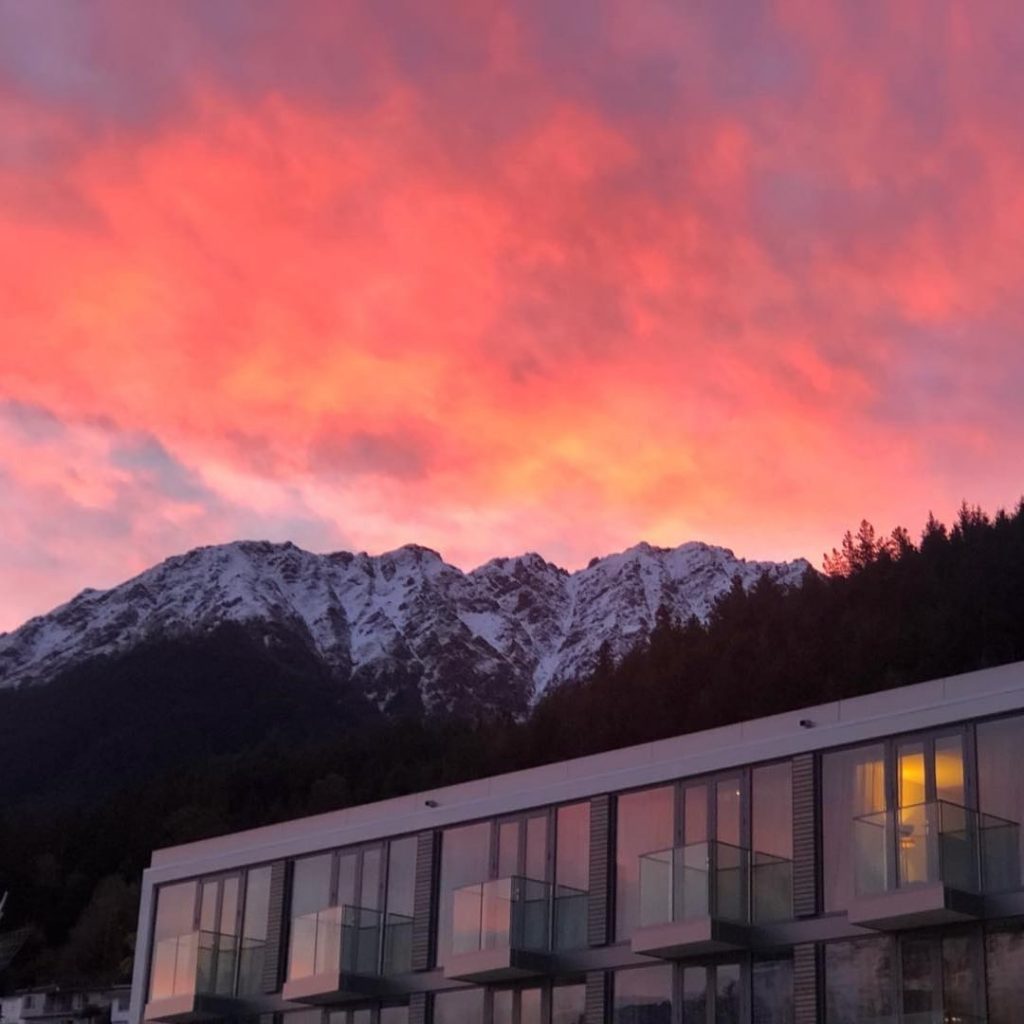 Pink Sunset over QT Queenstown