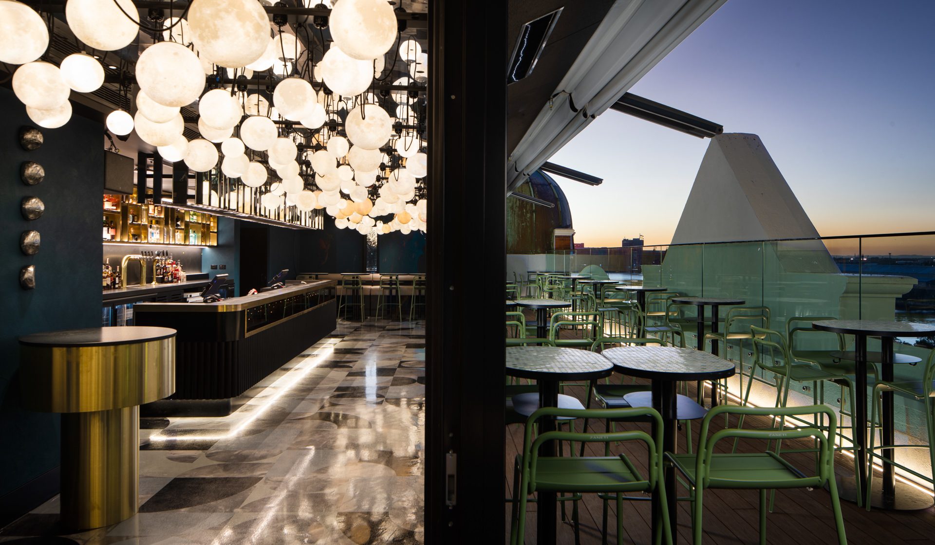 Rooftop at QT Newcastle Night