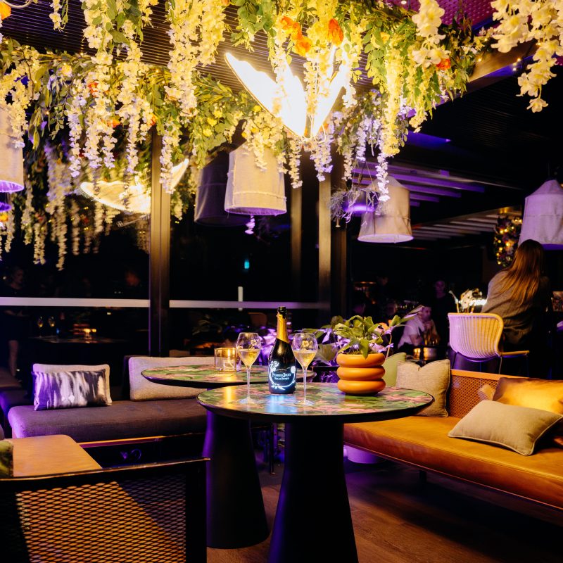 Rooftop at QT Transcends Into A Luminous Wintergarden For Champagne Tasting This Winter