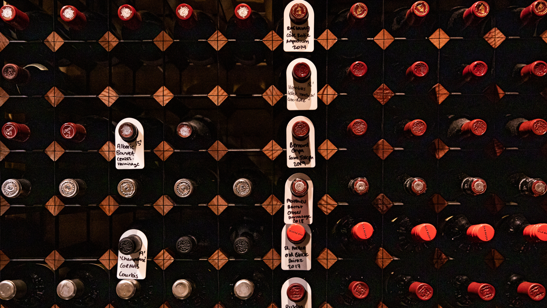 Photoof awine wall