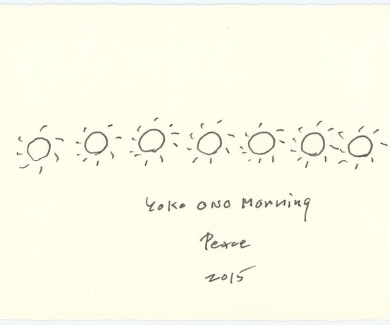 Yoko Ono Morning Peace 2015