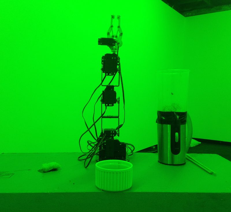 A Robot Attempts To Eat A Chicken Nugget At Firstdraft