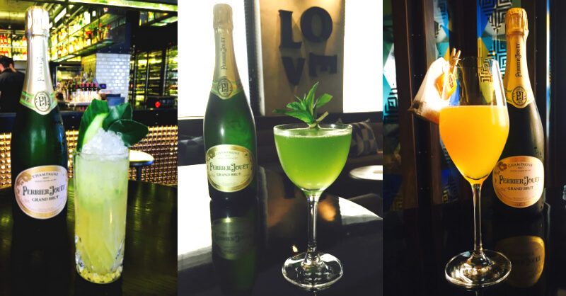Three Champagne Cocktails