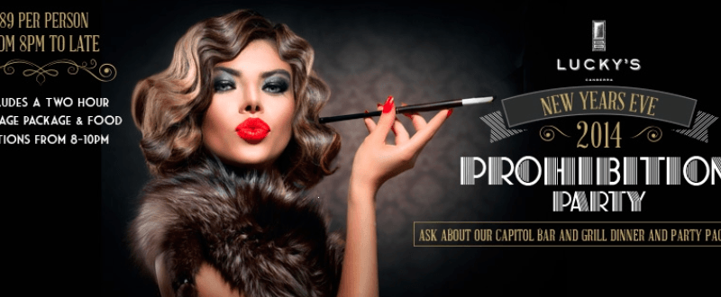 PROHIBITION PARTY – NEW YEAR’S EVE at QT CANBERRA