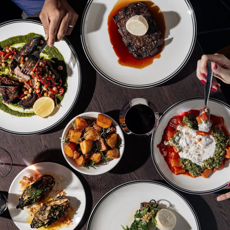 A photo of dishes from capitol Bar & Grill