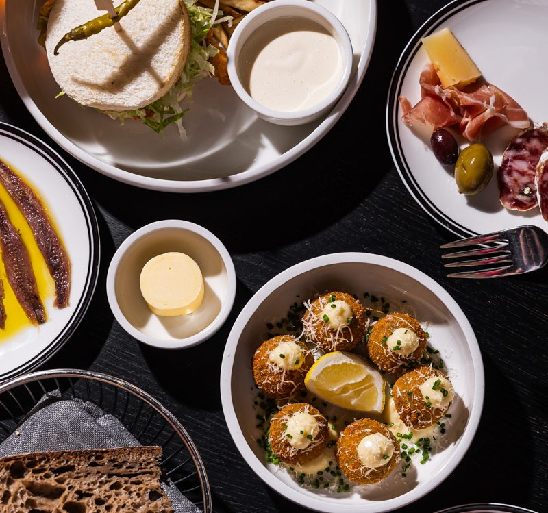 A flat lay of food